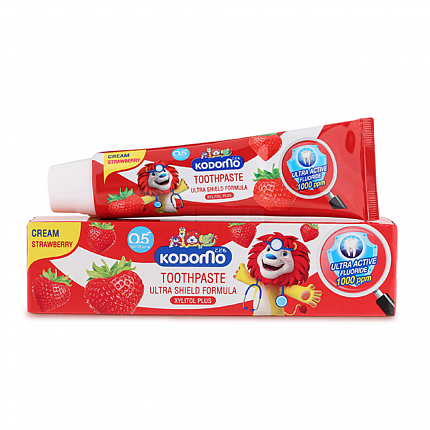 Паста зубная для детей с 6 месяцев LION Thailand Kodomo с ароматом клубники, 65 г