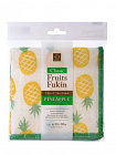 Тряпочка для посуды и кухни KOKUBO Classic Fruit, с высокой впитывающей способностью и принтом Ананас, 1 шт.