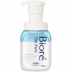 Пенка для умывания KAO Biore The Face Foam Facial Wash Moist с увлажняющим эффектом, c ароматом цветочного мыла, 200 мл