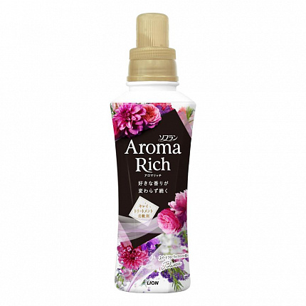 Кондиционер для белья с натуральными маслами "Джульетт" LION Aroma Rich Juliette, 480 мл