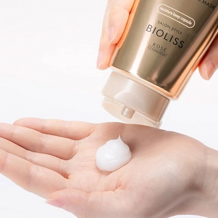Маска KOSE Bioliss Pure Retouch для глубокого восстановления поврежденных волос, 200 г