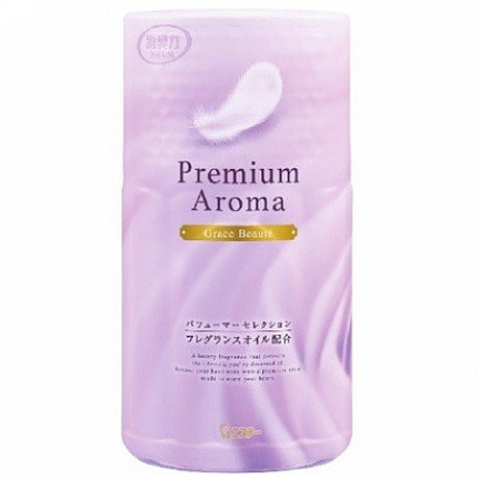 Жидкий освежитель воздуха для туалетной комнаты ST SHOSHU RIKI Premium Aroma Grace Beaute с премиальным ароматом цветов и цитрусов, 400 мл