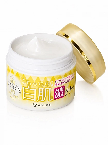 Концентрированный подтягивающий крем–гель MICCOSMO WHITE LABEL Premium Placenta Gold Rich Cream с золотом и плацентой, 60 г