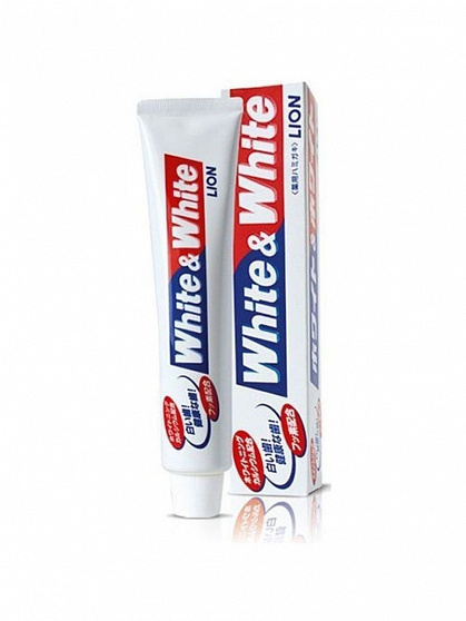 Зубная паста c двойным отбеливающим эффектом LION "White & White", 150г