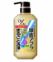 Мужской шампунь для ухода за кожей головы против неприятного запаха ROHTO DeOu Scalp Care Shampoo, с адсорбирующим углем и освежающим ароматом цитрусовых трав, 400 мл