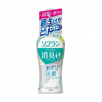 Кондиционер для белья Lion Soflan Premium Deodorizer Zeroс дезодорирующим эффектом, фруктово-травяной аромат, 510 мл
