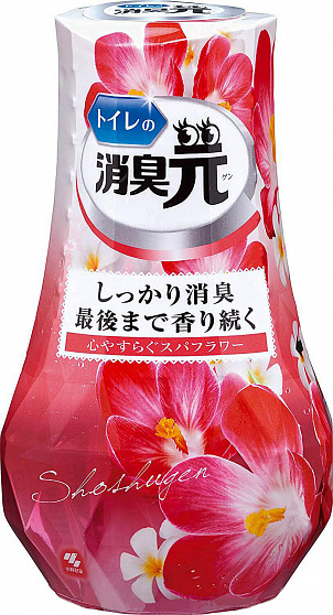 Жидкий дезодорант для туалета KOBAYASHI Shoshugen for Toilet Spa Flower, с расслабляющим ароматом спа-цветов, 400мл
