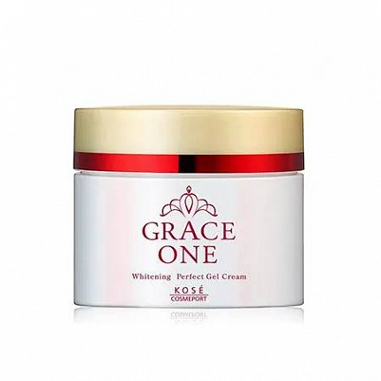 Питательный крем для зрелой кожи лица KOSE Grace One Perfect Cream с витамином С, эластином, нежный аромат розы, 100 г