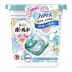 Гелевые капсулы для стирки белья с кондиционером 4 в 1 PG Bold Gel Ball 4D Fresh Flower Sabon, с освежающим ароматом цветочного мыла, коробка, 11 шт