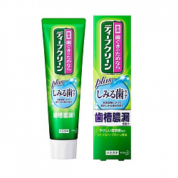 Лечебно-профилактическая зубная паста KAO Deep Clean Sensitive Teeth Care для чувствительных зубов, со вкусом лекарственных трав и цитрусовых, 100 г
