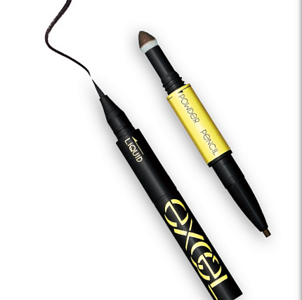Подводка три-в-одном Excel Perfect Eyeliner Three-in-one liner (черный цвет)