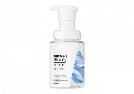 Пенка для умывания мужская KAO Men's Biore The Face Moisturizing Care для очищения и увлажнения кожи, 200 мл