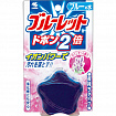 Таблетка для бачка унитаза очищающая и дезодорирующая KOBAYASHI Bluelet Dobon Double Lavender, с ароматом лаванды, 120 г