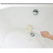 Губка для ванной Ohe Corporation Bath Sponge (круглая, ручка 35см)