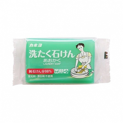Хозяйственное мыло KANEYO SOAP Aokaku Laundry Soap для удаления загрязнений с воротников и манжетов, 150 г