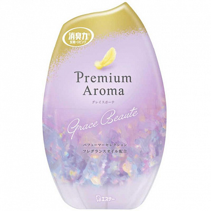 Жидкий освежитель воздуха для комнаты ST Premium Aroma SHOSHU RIKI, с элегантным освежающим ароматом цветов и цитрусов, 400 мл